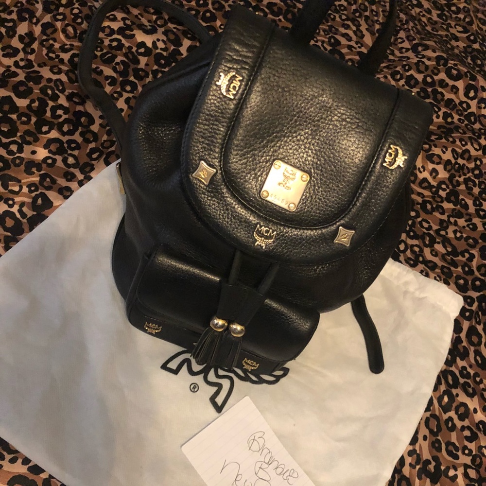 Authentic MCM mini backpack.